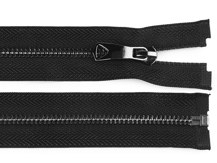 Kovový zips No 5 dĺžka 75 cm s ozdobným bežcom