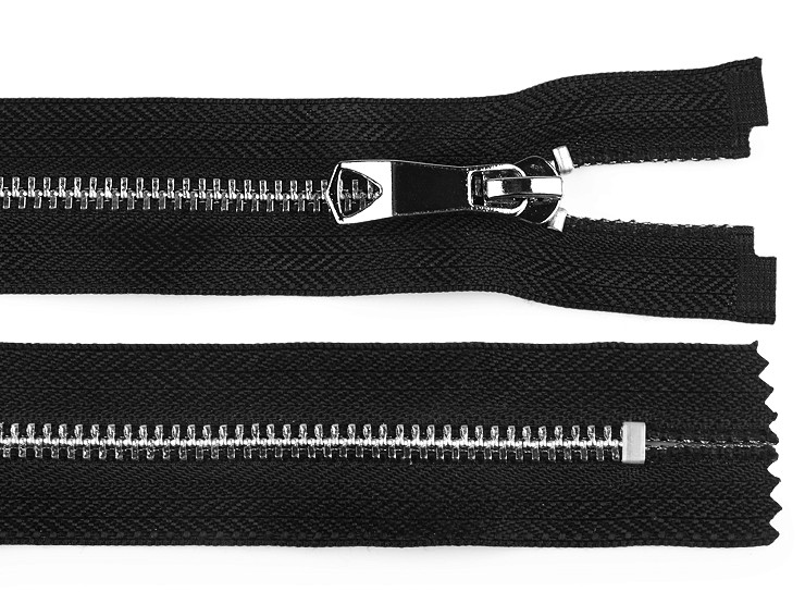 Fermoar metalic No 5, lungime 18 cm, cu cursor decorativ
