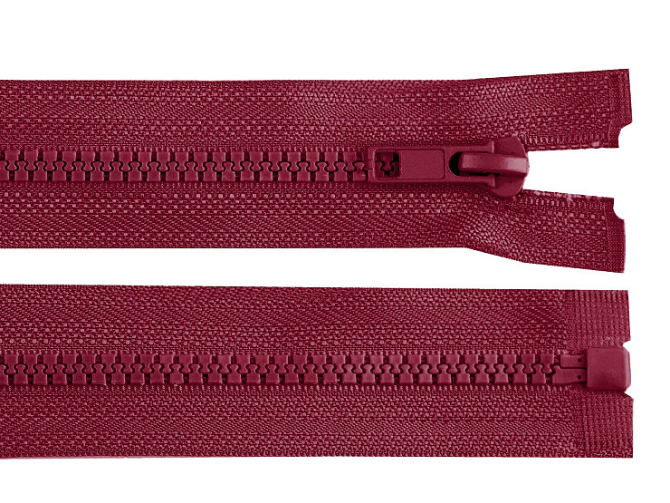 GT10 bontható öntött műanyag cipzár No 5 hossz. 50 cm bundába