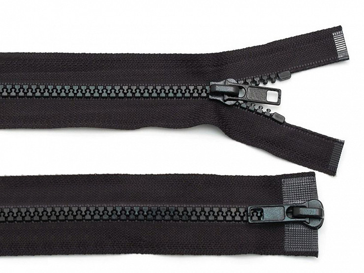Two-Way Plastic Jacket Zipper 5 mm, 2 sliders length 75 cm