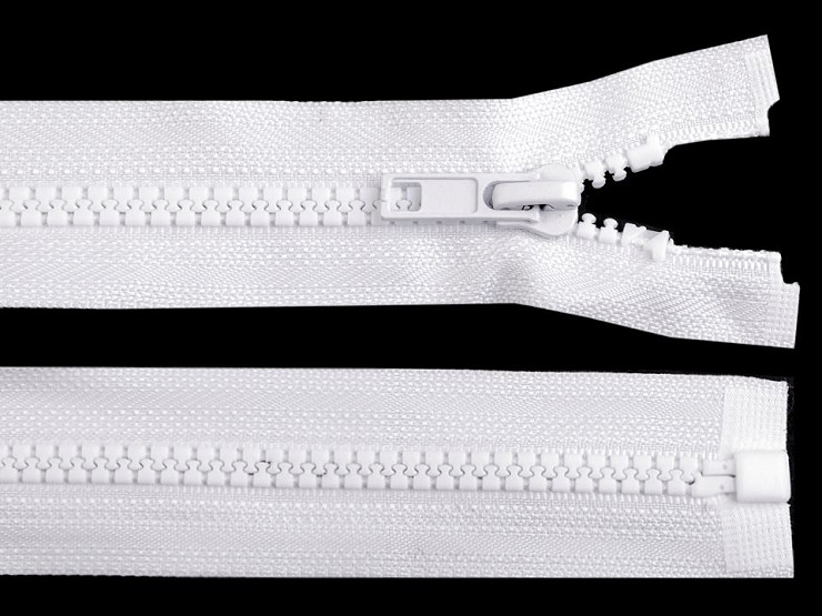 Reißverschluss aus Kunststoff Breite 5 mm Länge 105 cm für Jacken schwarz