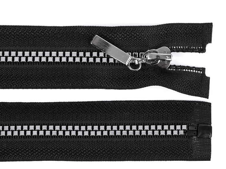 Fermeture éclair Vislon N°5 Divisible – Plastique, Dents Grossières, Noir, 45 Cm De Long