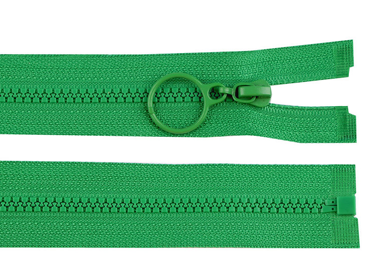 Plastic Zipper No 3 open-end with ring, length 40 cm