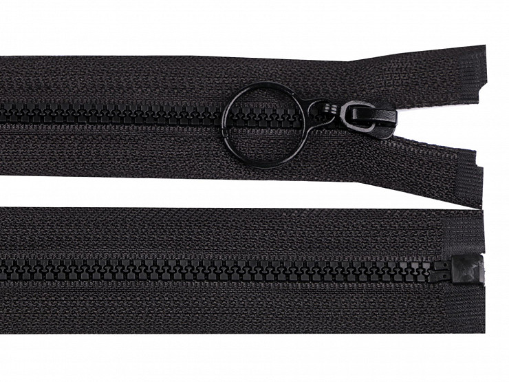 Plastic Zipper No 3 open-end with ring, length 50 cm