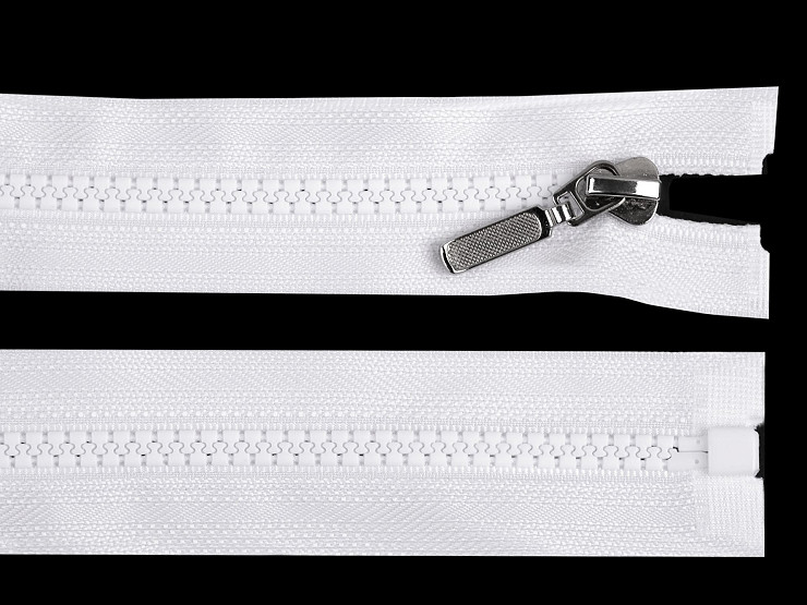 Plastic Zipper No 5 length 80 cm with a decorative slider