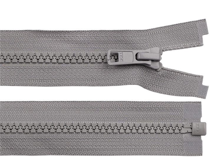 Kostěný zip YKK No 5 délka 80 cm bundový