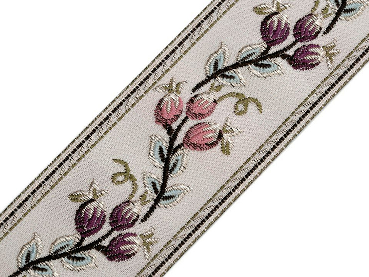 Woven Jacquard Tapestry Ribbon Trim width 60 mm