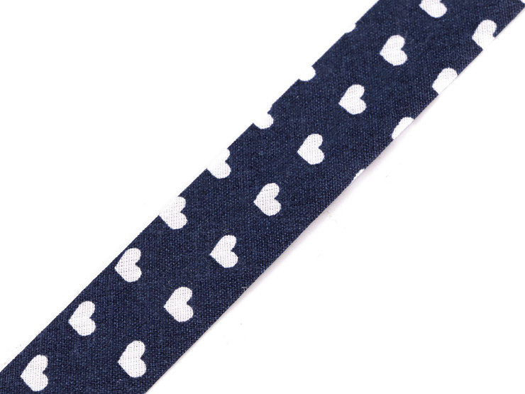 Ruban de biais en coton, largeur pliée 20 mm
