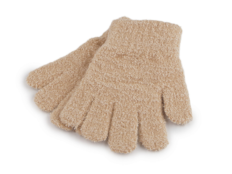 Gants pour enfants tricotés en tissu éponge