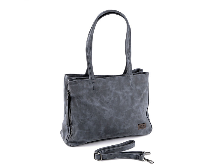 Handtasche aus Wildlederimitat, 38 x 27 cm