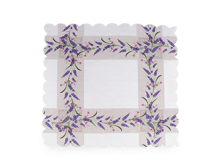 Square textile placemat 40x40 cm