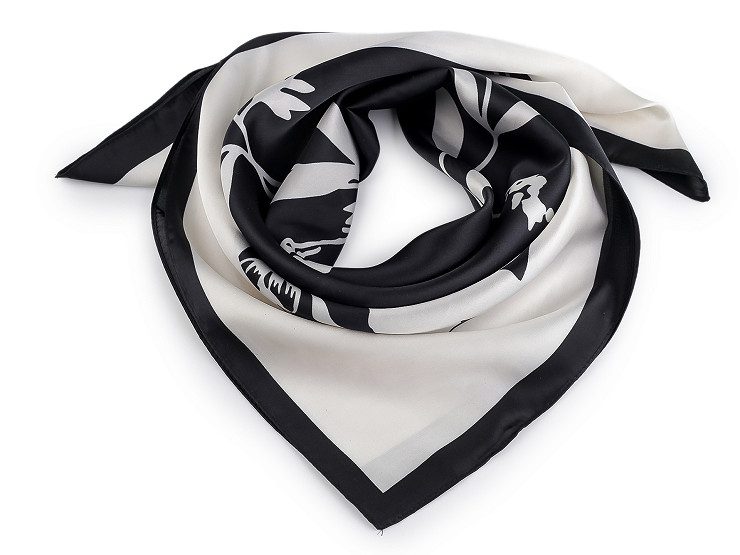 Satin scarf 65x65 cm