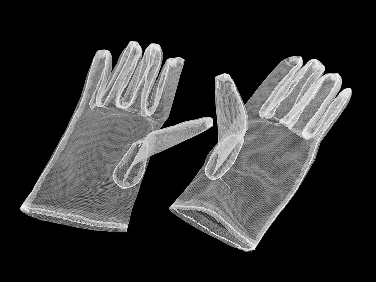 Gants de fête en tulle