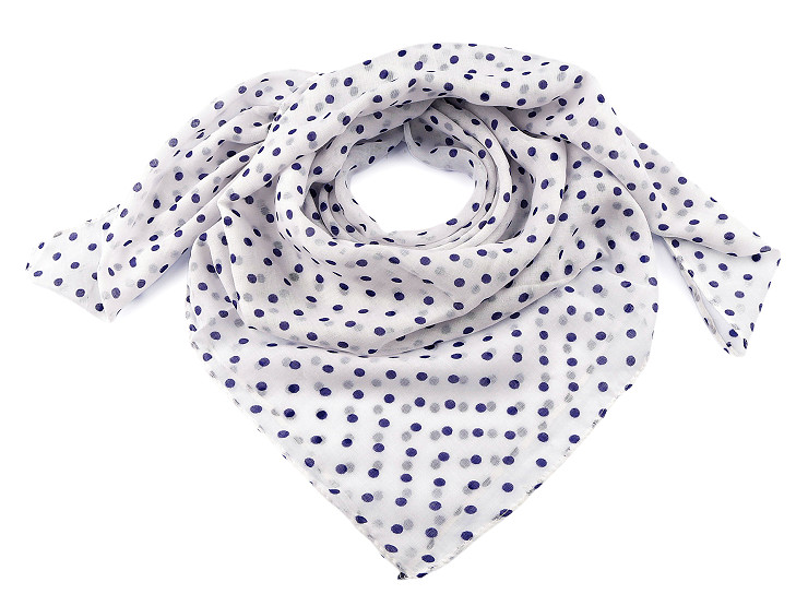 Polka dot scarf 85x90 cm