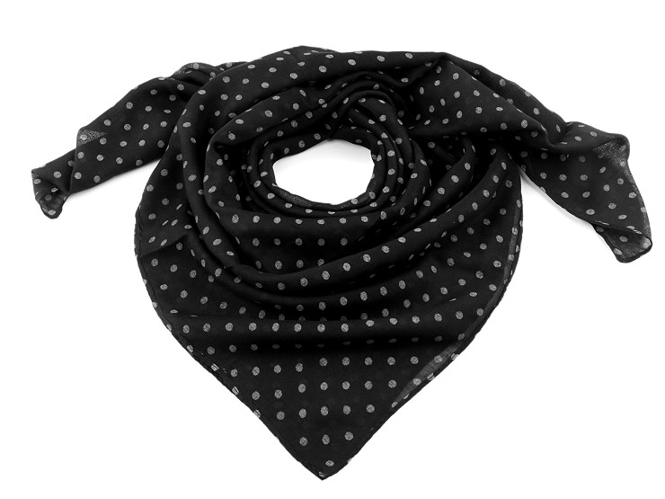 Polka dot scarf 85x90 cm