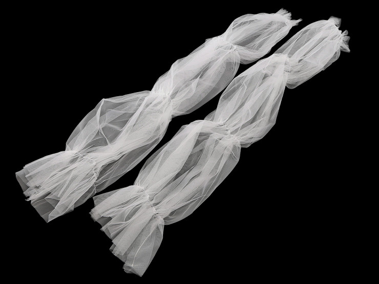 Elegantné tylové rukávy dĺžka 70 cm