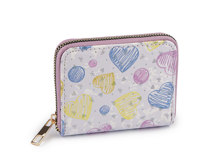 Girls' heart wallet 9x11 cm