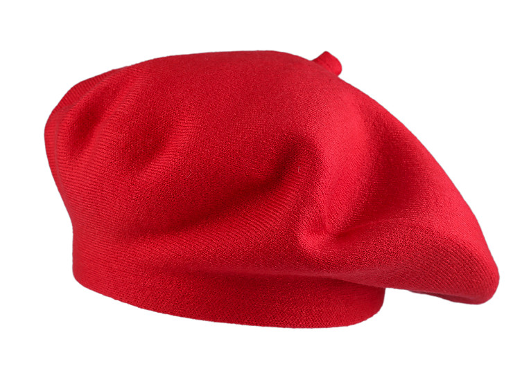 Beret damski włóczkowy