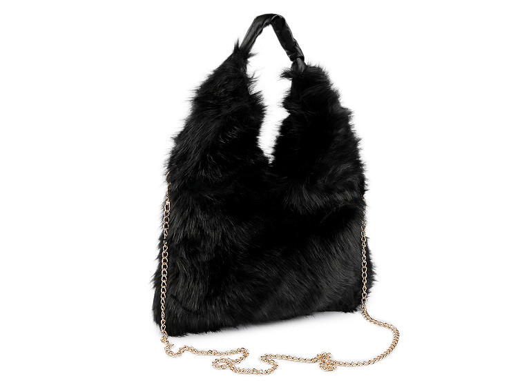 Geantă de mână din blană