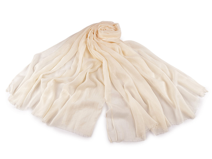 Letní šátek / šála / pléd jednobarevný 90x175 cm