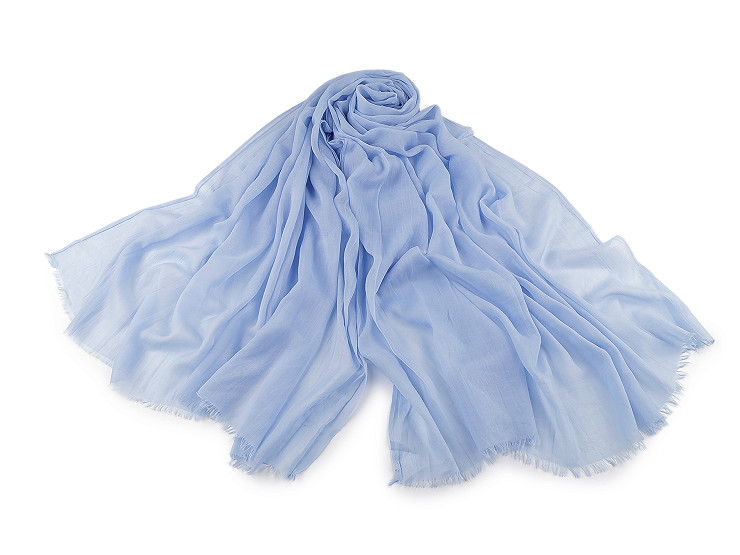 Letní šátek / šála / pléd jednobarevný 90x175 cm