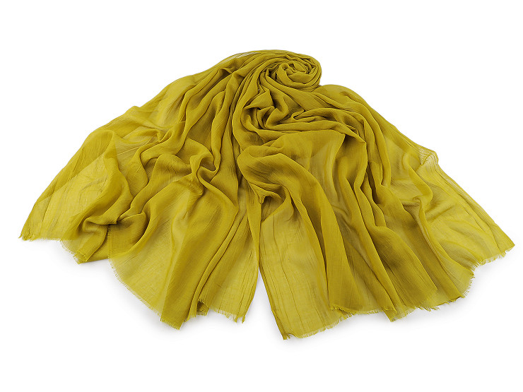 Letní šátek / šála / pléd jednobarevný 90x175 cm