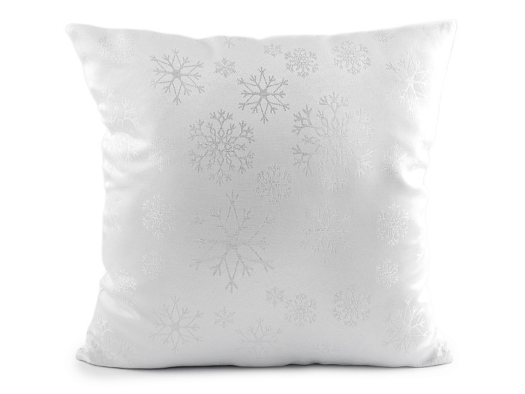 Vianočná obliečka na vankúš s jemným lurexom 40x40 cm