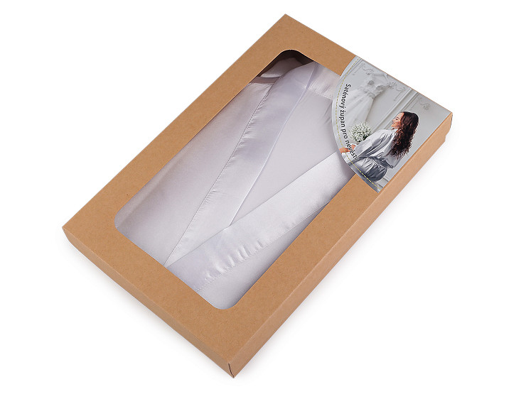 Satin‑Morgenmantel für Bräute