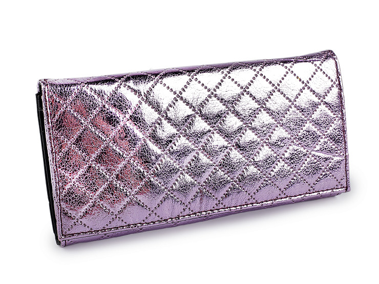 Dámská / dívčí peněženka metalická 9,5x19 cm