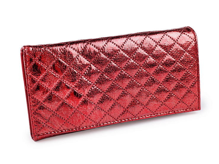 Dámská / dívčí peněženka metalická 9,5x19 cm