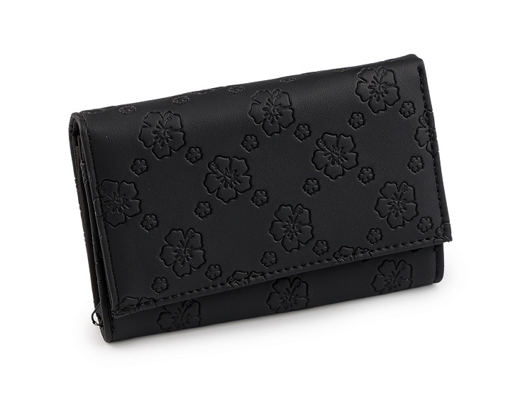 Dámská peněženka s květy 10x15 cm