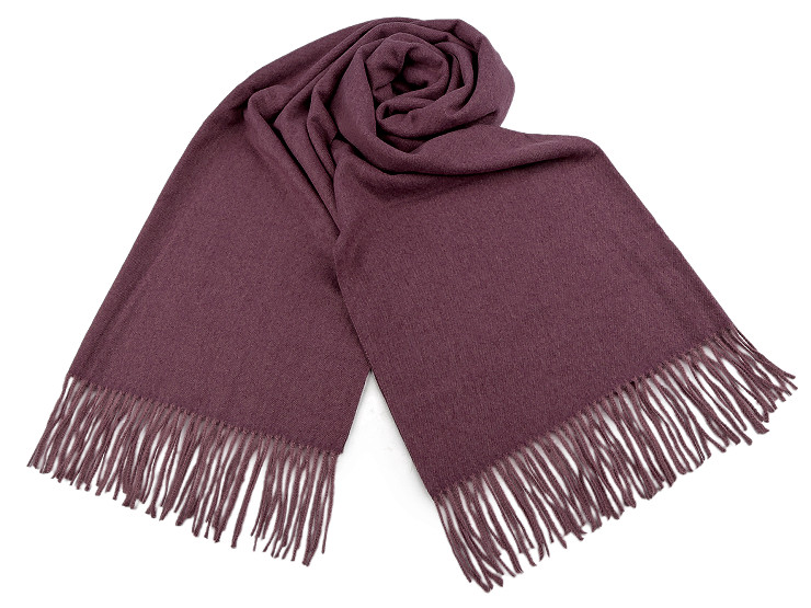 Šátek / šála typu pashmina s třásněmi 70x185 cm