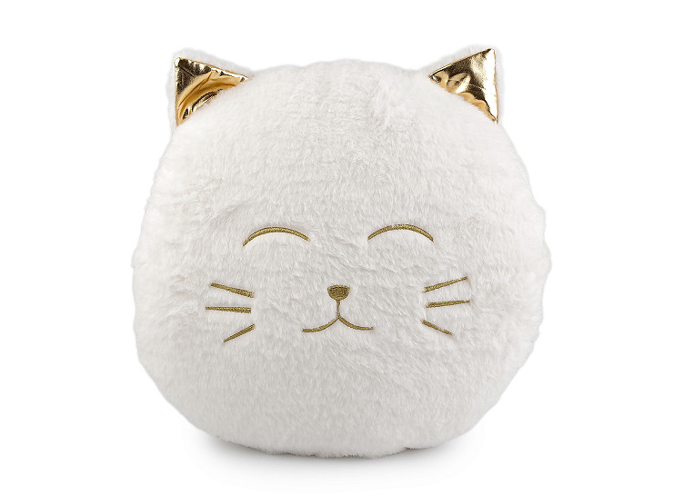 Dekoráció plüss párna macska Ø35 cm