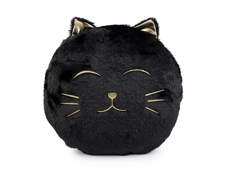 Dekoráció plüss párna macska Ø35 cm