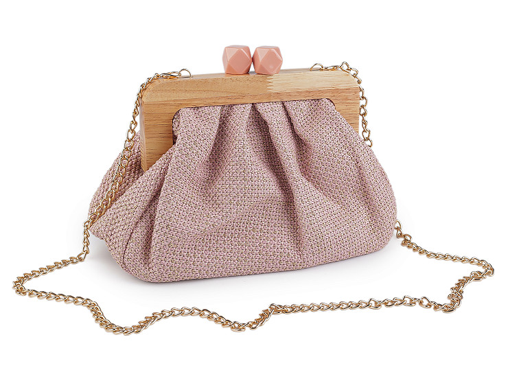 Kabelka - psaníčko s dřevěným rámečkem