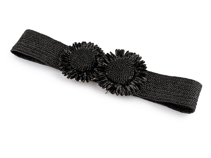 Dámsky opasok pružný šírka 4,8 cm kvety