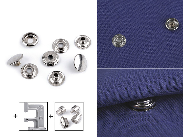 Drukeri Ø 15 mm (AM6) – srebrne, u pakiranju
