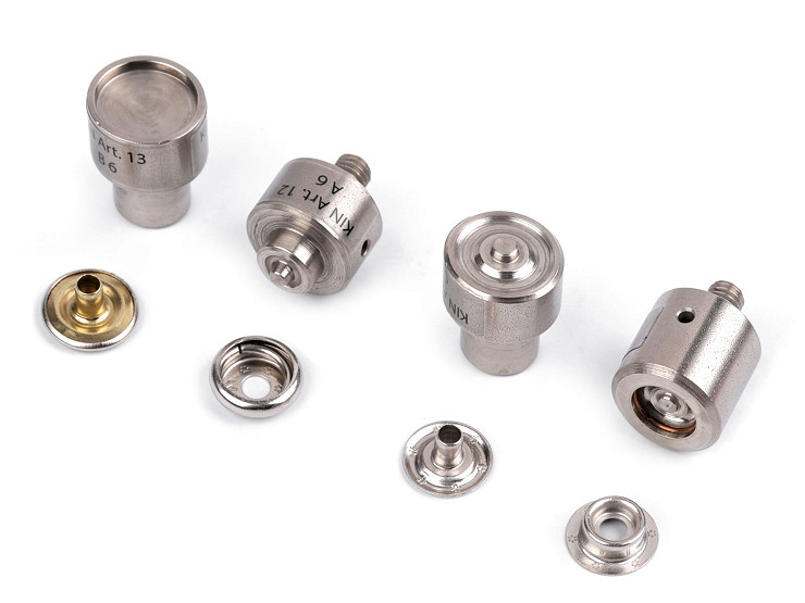 Stampo per matrici a mano per bottoni a pressione / bottoni a pressione in metallo double-face, dimensioni: 15 mm | Merceria e Tessuti