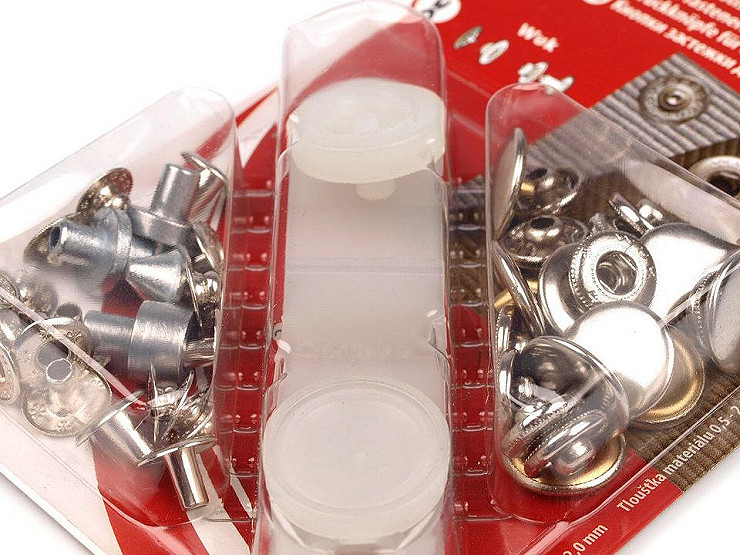 Bottoni a pressione / automatici, Wuk, dimensioni: Ø 15 mm, per tessuti di medio spessore