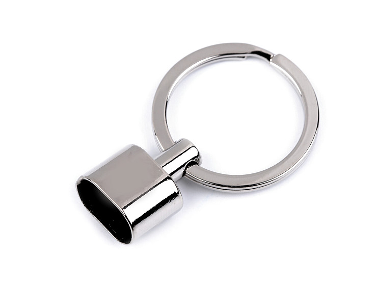 Metal Cord End with Jump Ring 8x14 cm