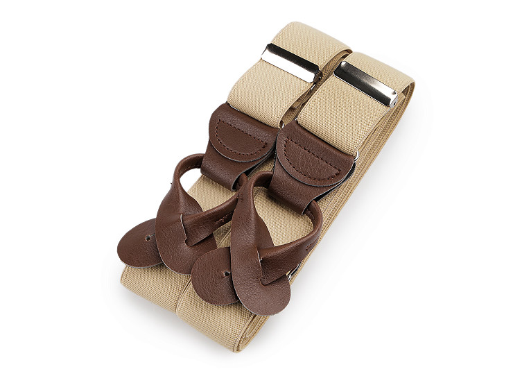 Bretelles de pantalon, largeur 3,5 cm, longueur 120 cm, dos en Y