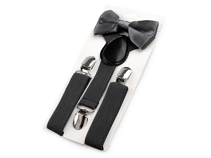 Детски комплект тиранти и папийонка