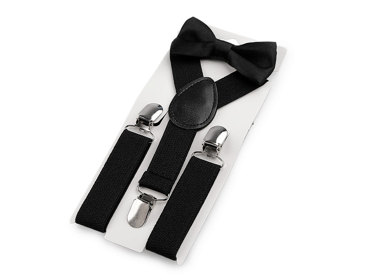 Детски комплект тиранти и папийонка