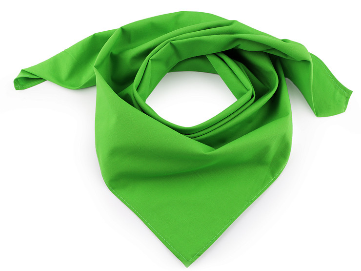 Cotton Plain Neckerchief Scarf 65x65 cm