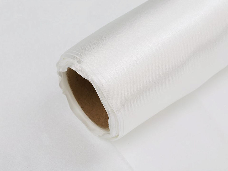 Tessuto in raso di seta, un lato, larghezza: 14 cm