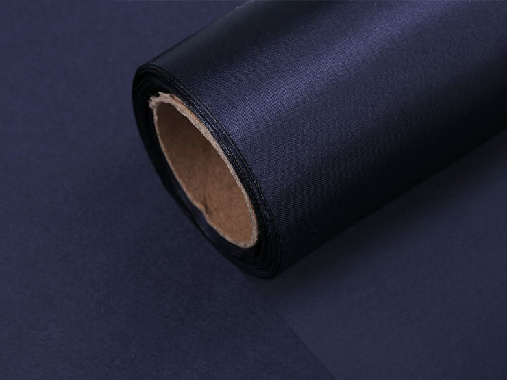 Single Face Silk Satin Fabric width 14 cm