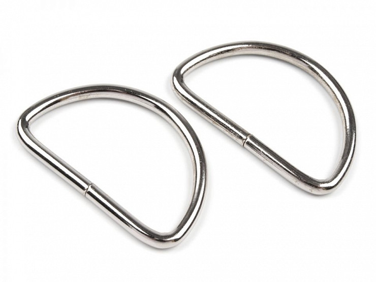 Metal D-ring width 50 mm Ø4 mm