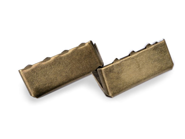 Clips de acabado metálico para cinta de mochila, ancho 25 mm