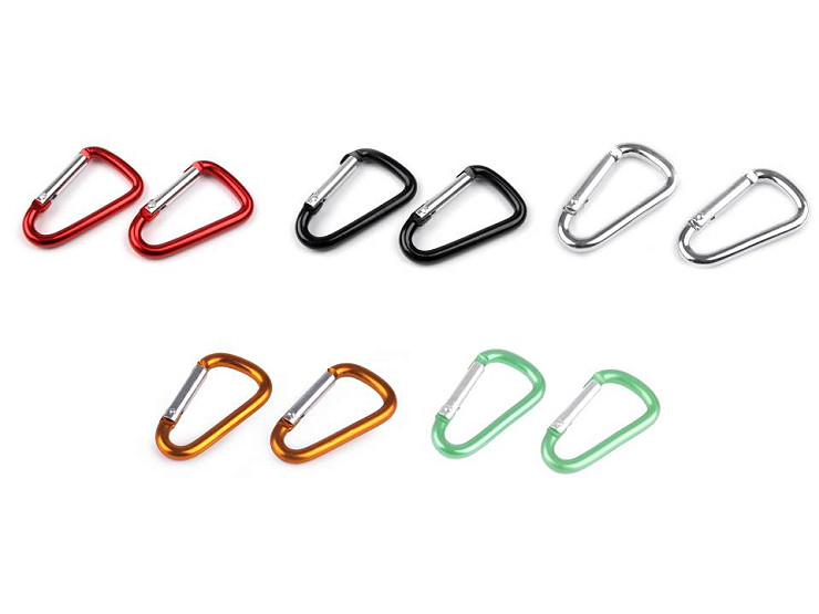 Moschettone a molla, dimensioni: 23 x 39 mm