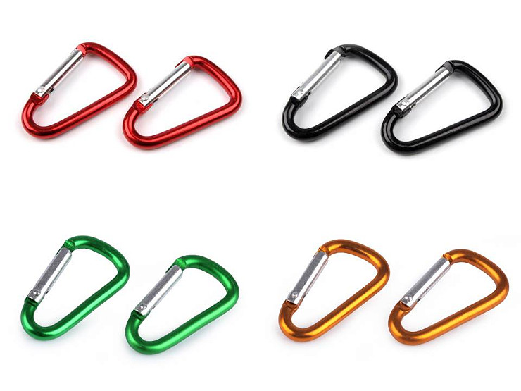Moschettone a molla, dimensioni: 23 x 39 mm